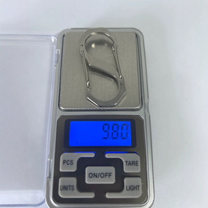 Mousqueton en forme de S en acier inoxydable 304, capacité de charge 20 kg, pour camping extérieur, porte-clés, breloque de sac à dos, léger et portable - Product Image 2