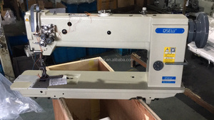 Machine à coudre industrielle à double aiguille, bras long, entraînement par pointeuse, point noué, grand crochet, modèle QS-4420L-18 - Product Image 3