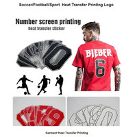 Numéros et lettres personnalisés pour maillots de football – Autocollants thermocollants pour uniformes et maillots