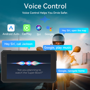 Laesd Xe máy GPS Navigation <span class=keywords><strong>5</strong></span> "gương liên kết 2 BT tay-miễn phí xe máy không dây Carplay Android tự động màn hình - Product Image 5