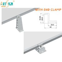 Support de panneau solaire réglable en angle pour toit plat en tôle – Fixation inclinable
