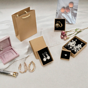 EVERWIN Wholesale Square Simple Minimalist Paper Jewelry <b>Box</b> Custom Logo Necklace Ring <b>Earring</b> Bracelet Packaging Jewelry <b>Box</b> - Product Image 2