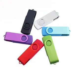 Factory Bulk 2GB 4GB 8GB 16GB Twister USB Flash Drive Custom Logo USB 2.0 3.0 Swivel Pendrive Stick Wholesale