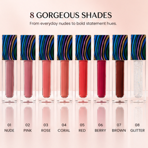 Brillo Labial Vegano Orgánico, Resistente al Agua y Antiadherente, con Empaque de Lujo Cuadrado con Estampado de Cebra, Moldeado por Inyección, para Maquillaje Diario - Product Image 5