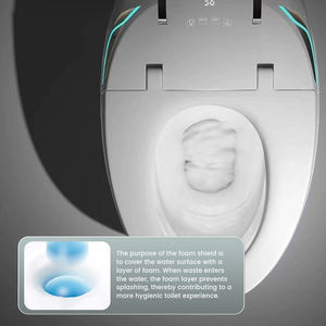 Sanitário Inteligente Totalmente Automático com Controle Remoto Bidê Elétrico Acessórios de Drenagem S-Trap Incluídos para Uso Doméstico - Product Image 4