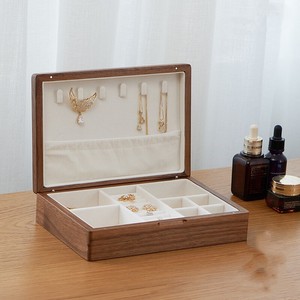 Wooden storage <b>box</b>, <b>gift</b> <b>box</b>, jewelry storage <b>box</b>, <b>large</b> capacity wooden jewelry necklace and ring storage <b>box</b> - Product Image 1
