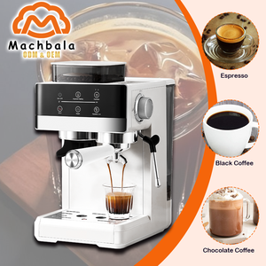 Máquina de Espresso Profesional de 20 Bares para el Hogar con Molinillo de Granos de Café, Sistema de Alta Presión Personalizado para Cappuccino - Product Image 3