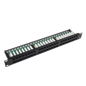 Montage sur rack réseau 1U RJ45 8P8C 24 48 ports cat 6 panneau de brassage