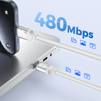 UNIEAN 240W Flüssigsilikon 4.0 Typ-C-Kabel Superschnelles Ladekabel USB-C Datenkabel Hochleistungs-Ladekabel Langlebiges Kabel