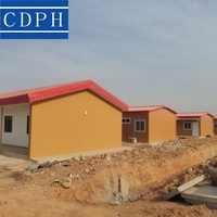 Bâtiment de bureau modulaire pour camp de réfugiés, abri temporaire préfabriqué, structure en acier galvanisé pour les secours d'urgence et la solidarité humaine