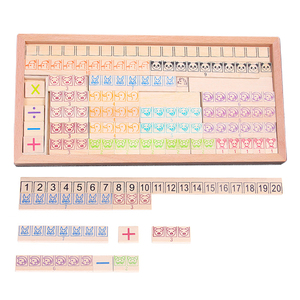 Montessori math toys wooden box kindergarten learning mathematics calculation memory board - Product Image 1