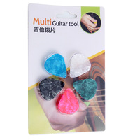 celluloïd guitare médiators avec étui de support de médiator en plastique pour guitare accessoires d'instruments de musique