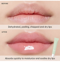 Baume à lèvres hydratant d'été, brillant à lèvres effet miroir, rouge à lèvres parfum vanille menthe café glacé, huile à lèvres transparente, maquillage