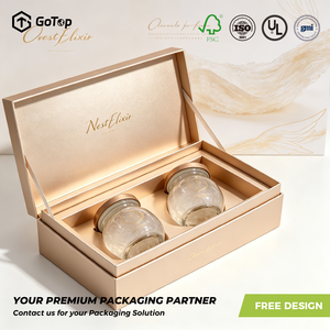 Maßgefertigte Vogelnest-Geschenkbox Luxuriöse <span class=keywords><strong>Tonic</strong></span>-Verpackung Nahrungsergänzungsmittel Individuell Bedruckte Premium-Gesundheitsgeschenkbox - Product Image 1