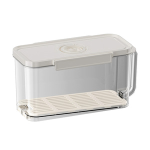 Caja de almacenamiento de alimentos al vacío Hy-39, rectangular, apilable, con sellado de drenaje para verduras, frutas y huevos - Product Image 5