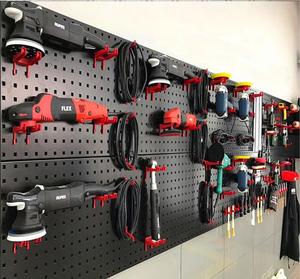 Nhà máy trực tiếp treo tấm đục lỗ Pegboard Bảng điều chỉnh nhà để xe công cụ lưu trữ tường PEG sơn tĩnh điện Pegboard Tường Tổ chức - Product Image 2