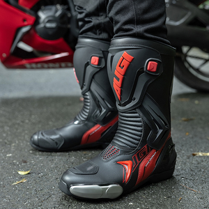 STOCK AR3 <span class=keywords><strong>Chaussures</strong></span> et bottes <span class=keywords><strong>de</strong></span> moto respirantes, accessoires essentiels pour la course et la conduite, sécurité moto - Product Image 4