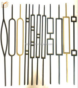 Vente <span class=keywords><strong>en</strong></span> gros carré décoratif intérieur noir 1/2 "* 44" broches d'escalier <span class=keywords><strong>en</strong></span> <span class=keywords><strong>fer</strong></span> <span class=keywords><strong>forgé</strong></span> à simple et double <span class=keywords><strong>cercle</strong></span> balustres d'escalier <span class=keywords><strong>en</strong></span> métal - Product Image 3