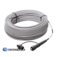 Connecteur étanche FTTH Mini SC, cordon de raccordement à fibre optique extérieur, câble de branchement pré-terminé
