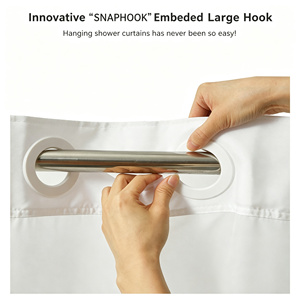 <span class=keywords><strong>Rideau</strong></span> <span class=keywords><strong>de</strong></span> <span class=keywords><strong>douche</strong></span> imperméable en polyester à <span class=keywords><strong>motif</strong></span> étoile <span class=keywords><strong>de</strong></span> mer <span class=keywords><strong>de</strong></span> dessin animé mignon pour l'été, avec voilage intégré, sans crochets, double couche, pour la décoration <span class=keywords><strong>de</strong></span> salle <span class=keywords><strong>de</strong></span> bain - Product Image 2