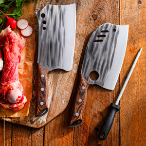 Nuevo cuchillo de cocina Longquan, cuchillo para cortar de uso doméstico, cuchillo para rebanar, cuchillo de doble propósito para picar y cortar de acero inoxidable, delfín - Product Image 1