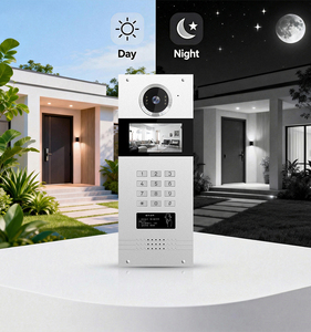 วิดีโออินเตอร์คอม 6 อพาร์ทเมนท์ ชุดระบบโทรศัพท์ประตูอพาร์ทเมนท์หลายห้อง หน้าจอสัมผัส 4.3 นิ้ว ระบบแฮนด์ฟรี ระบบจดจำใบหน้าในตัว พร้อม RLF - Product Image 3