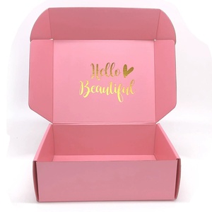 Caja de Regalo Rosa de Doble Cara con Diseño de Avión para Pinzas de Pelo y Joyería, Logotipo Personalizado, Embalaje Colorido Extra Resistente - Product Image 3