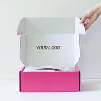 Boîtes blanches de luxe avec logo, boîte d'emballage cadeau de luxe pour sous-vêtements, vêtements de forme, étiquette postale, pour petites entreprises, vente en gros