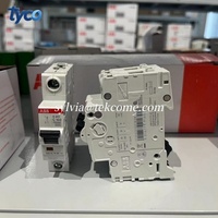 Interruptores de Circuito en Miniatura ABB S200 Genuinos de Alta Gama, Tipo B S202, 1-100A, 6kA, 2P, MCB en Stock, Interruptor de Circuito de Aire S202-B