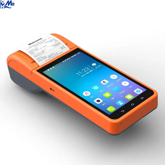 Handheld Android POS Machine Terminal Receipt Thermal Printer