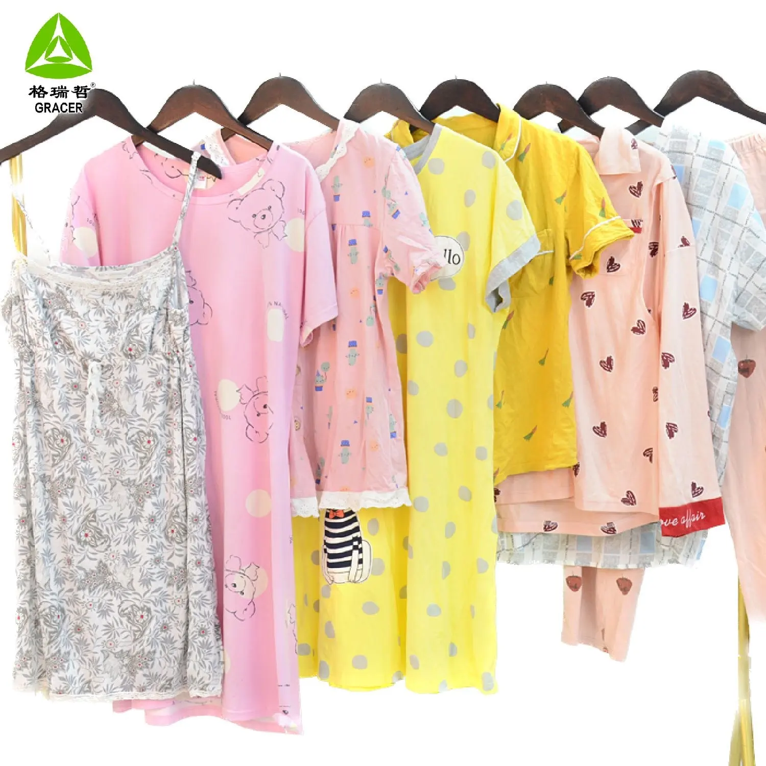 Cotton Gauze Nightgown Japan Used Clothing Bale Second Hand Clothes For Women