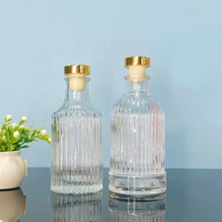 Flacon diffuseur d'arômes en verre transparent unique de 150 ml et 200 ml avec bouchons pour diffuseur à bâtonnets