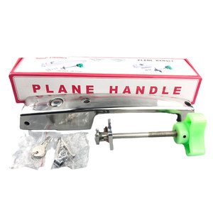กุญแจล็อคแบบฝัง Gemi Plane Handle 4 รู สแตนเลส สำหรับประตู พร้อมกุญแจและอุปกรณ์ - Product Image 1