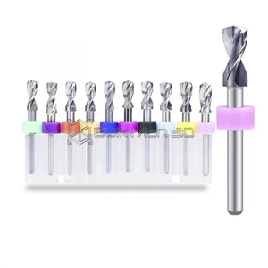 Diametro stabilito 3.1mm del gambo della punta di trapano del pwb del carburo di 10 pz/<span class=keywords><strong>set</strong></span> 5.0mm-3.175mm per la macchina per incidere del <span class=keywords><strong>Computer</strong></span> di CNC - Product Image 1