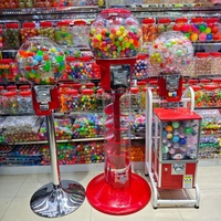 Distributeur de capsules de balles rebondissantes et de jouets Gachapon, machine à monnayeur pour supermarché