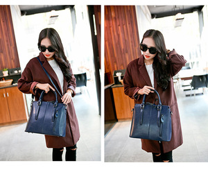 Bolsos de Mano de Cuero Genuino Encerado al Estilo Vintage, Bolso de Hombro Tipo Cartero para Mujer, Bolsos de Mensajero - Product Image 3