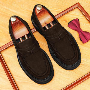 Chaussures habillées professionnelles en cuir véritable pour hommes, à enfiler, avec absorption des chocs, antidérapantes, respirantes et imperméables, idéales pour le bureau et la carrière - Product Image 3
