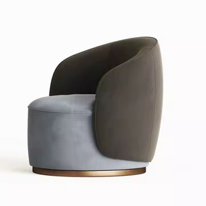 Sillón convertible moderno nórdico de lujo individual con acento giratorio <span class=keywords><strong>y</strong></span> tela Boucle para salones <span class=keywords><strong>y</strong></span> salas de estar de Hotel - Product Image 4