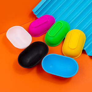 Mini Tazones Ovalados de Silicona de 8.3*5.3cm, Tazones para Aperitivos, Condimentos, Preparación de Alimentos, Multicolores, Reutilizables para Nueces y Aperitivos - Product Image 1