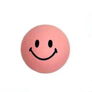 Nueva Venta caliente cara sonriente Rosa Bola de alto rebote alta calidad logotipo personalizado Pinky Ball - Product Image 1