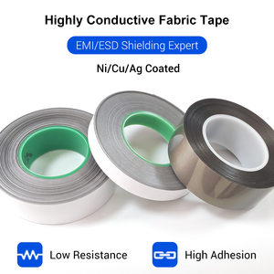 Cinta de tela de protección EMI recubierta de níquel/cobre ultraconductora, pegatina adhesiva troquelada para productos eléctricos y electrónicos - Product Image 2