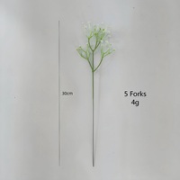 Bouquet de fleurs artificielles en plastique blanc YM Wholesale, petites fausses fleurs de gypsophile pour la décoration de table de mariage