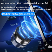 Support de téléphone universel magnétique double face USB-C 5V 110mAh pour grille d'aération de voiture avec ventouse à adsorption sous vide