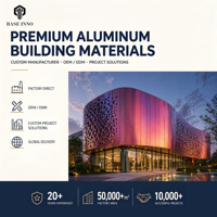2026 Inno OEM Panneaux de façade en aluminium perforé sur mesure pour mur-rideau et bardage de bâtiment, Pierre chinoise