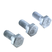 Vis hexagonale haute qualité ASTM A193 B7 B7M en titane/acier, zinguée noir HDG, PTFE, Dacromet, haute résistance à la pression et aux températures élevées