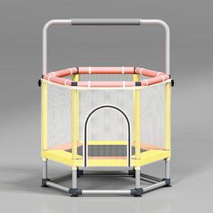 Trampolín de PVC para interiores de red poligonal para niños y niñas seguro y no tóxico para deportes de jardín de infantes - Product Image 6