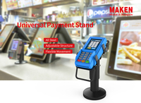 universel de machine de position de support de carte de crédit de position de présentoir de terminal de bâti de poteau
