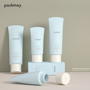PE twist-to-open <b>squeeze</b> <b>bottle</b> 50-200ml for face wash & hand cream-cosmetic soft tube container - Product Image 3