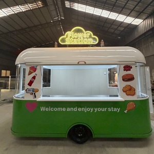 AURON 8 Sqm Food Truck Capsule Modern Style Stainless Steel Frame 2-4 <b>Wheel</b> Built-In Power Outdoor Use Food Trailer Street Cater - Product Image 1