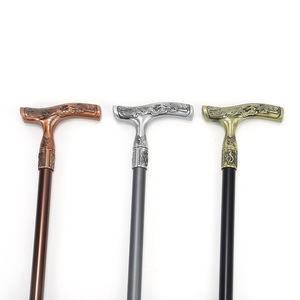 Bâton de marche haut de gamme en alliage d'aluminium brun foncé texturé pour la randonnée en extérieur et une utilisation élégante - Product Image 4